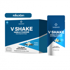 V Shake วี เชค โปรตีน กลิ่นวนิลา โปรตีนลดน้ำหนัก